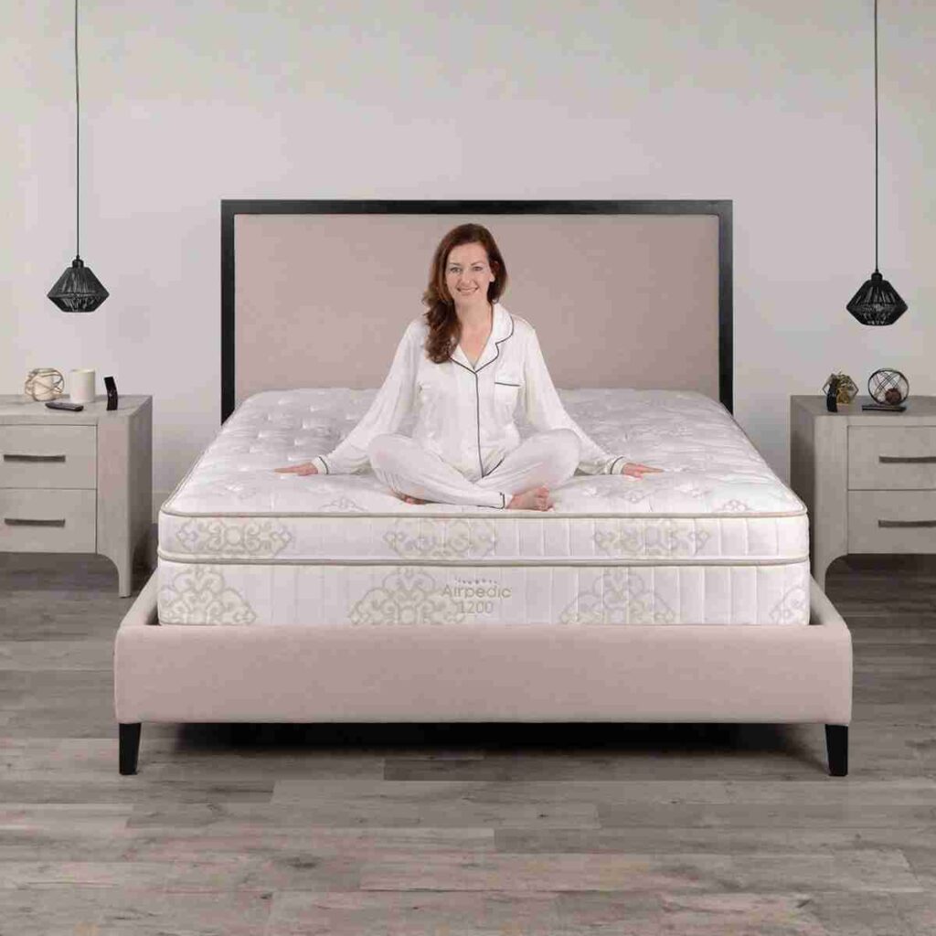 Airpedic 1200 luxury adjustable air mattress with natural latex comfort and support