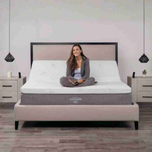 Airpedic 650 mattress with temperature-regulating comfort and adjustable support