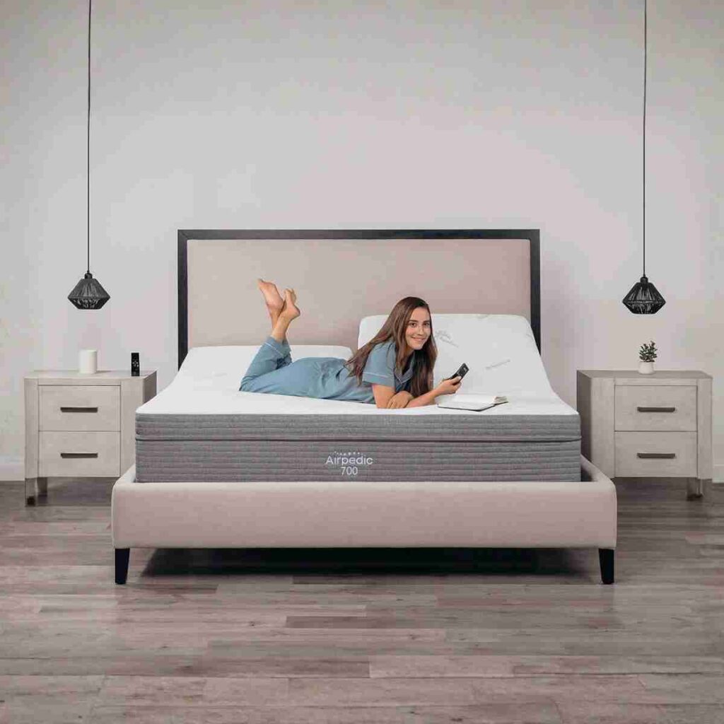 Airpedic 700 adjustable air mattress with zoned support and pressure relief