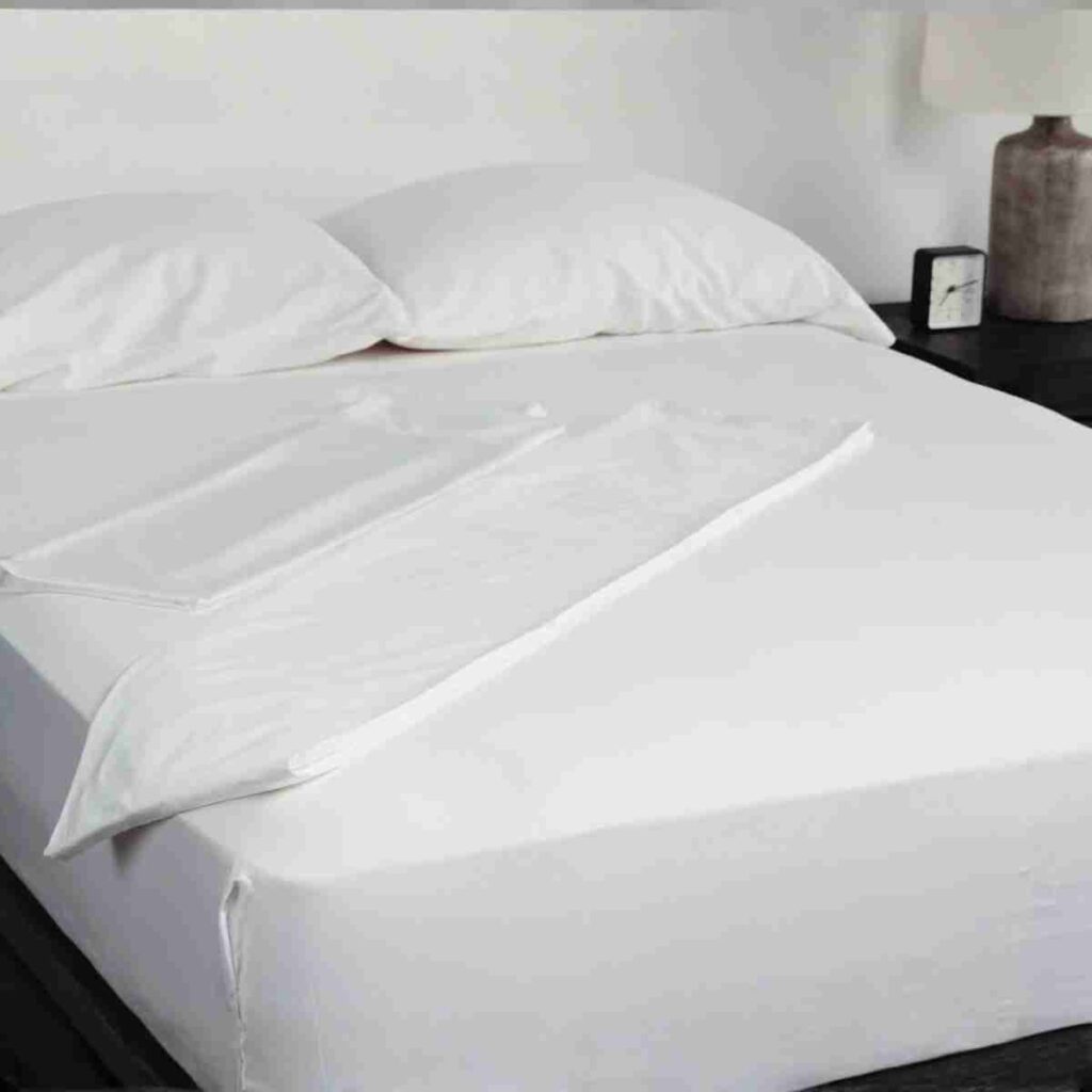 bamboo sheet set soft breathable cooling bedding on bed