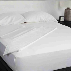 bamboo sheet set soft breathable cooling bedding on bed