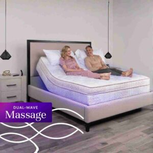 Airpedic RestFlex 300 Premier adjustable bed base with massage and comfort settings