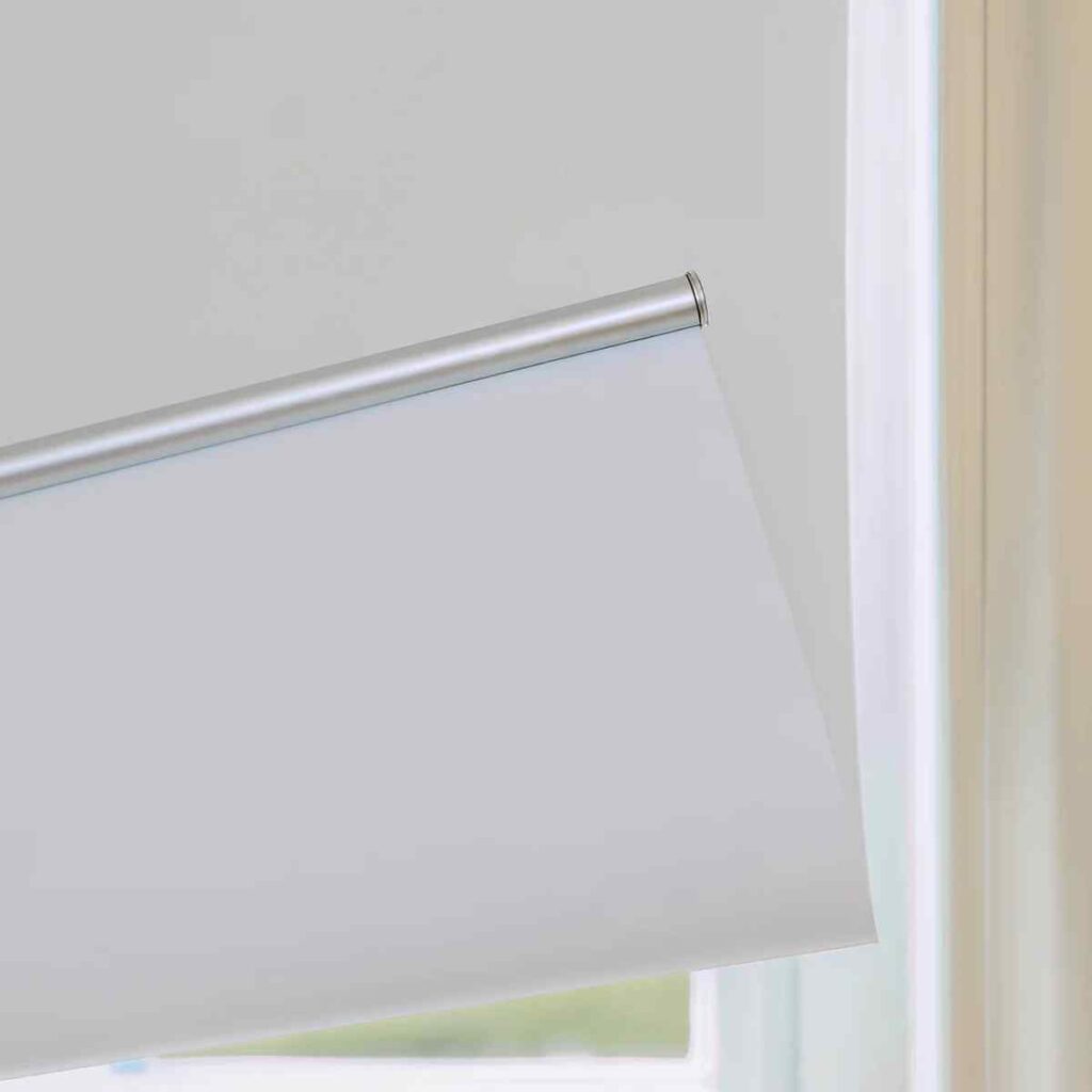 Close up of a Joydeco curtain rod pocket showing the high-quality stitching and fabric texture.