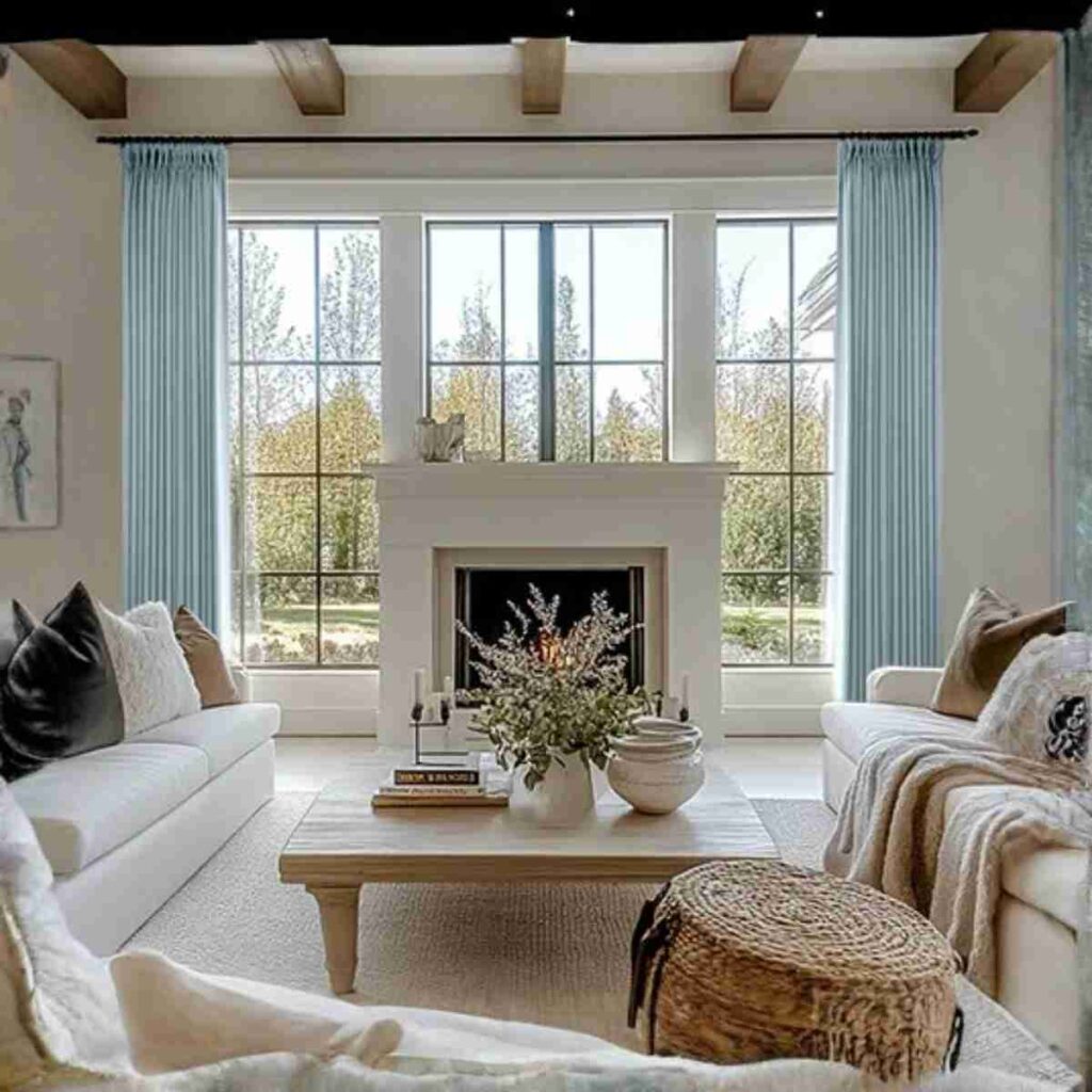 Livia linen pleated curtains sea foam fresh airy tone livia linen pleated curtains sea foam soft blue airy elegant drapes