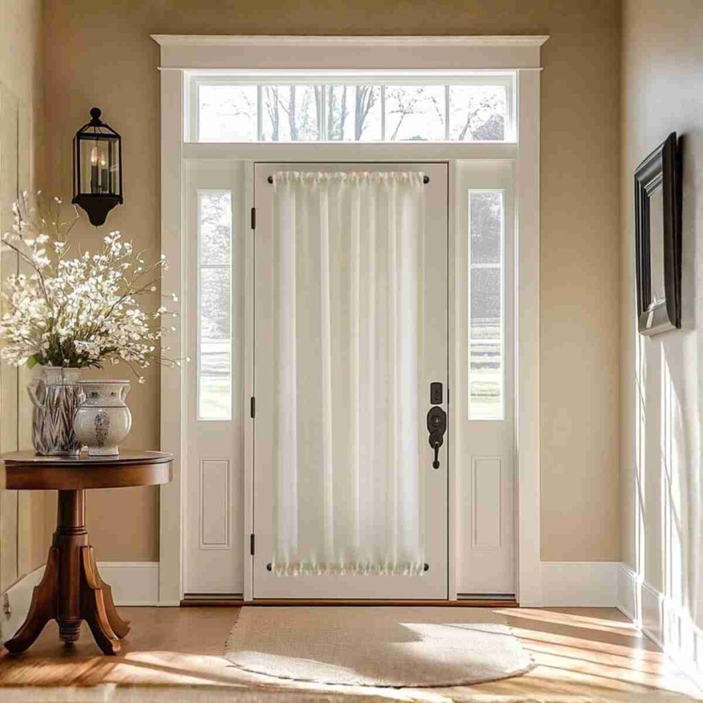 Neutral semi sheer door curtains for light and privacy balance neutral semi sheer door curtains light filtering privacy elegant entry drapes
