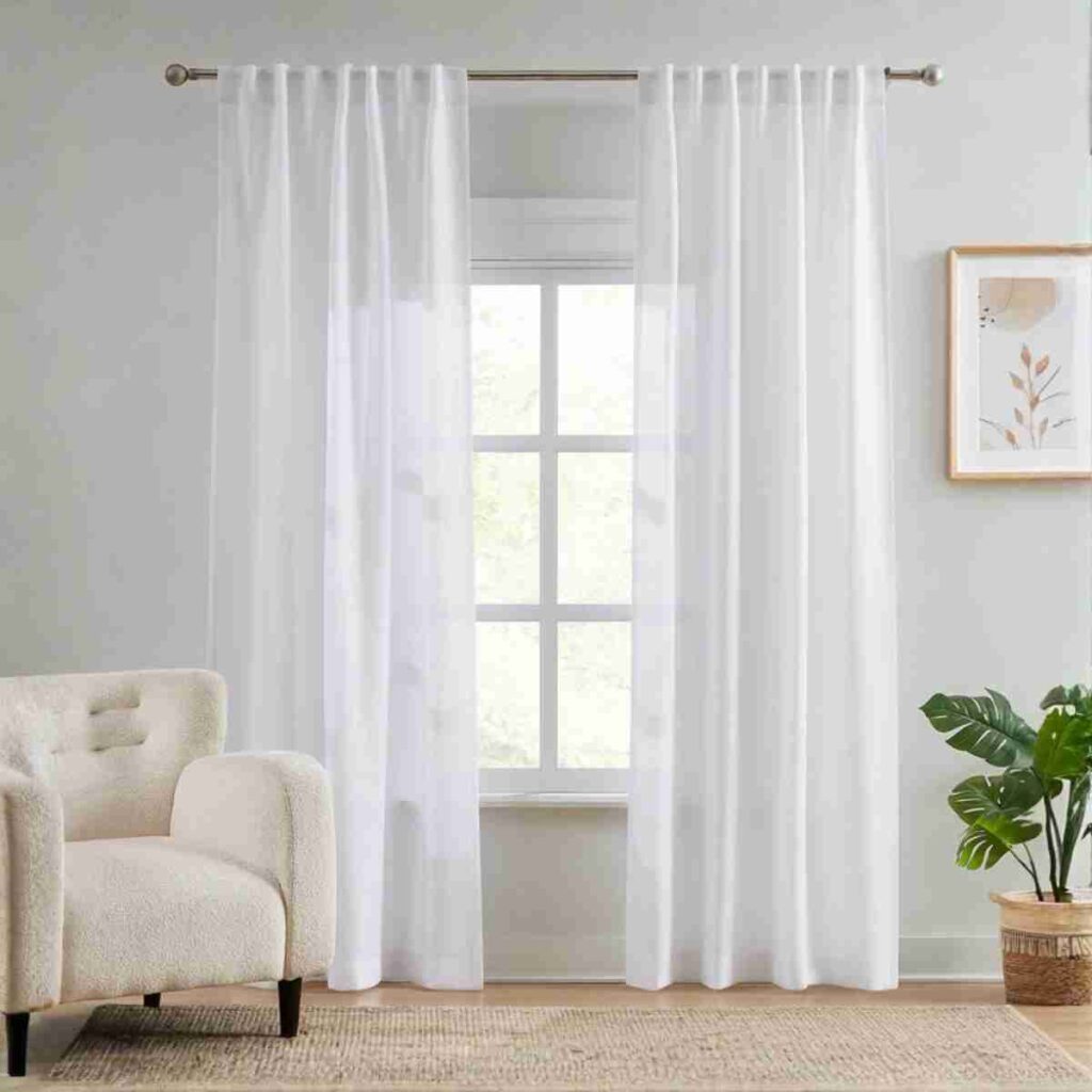 White custom semi sheer curtains with elegant soft drape white custom semi sheer curtains elegant soft flowing window panels