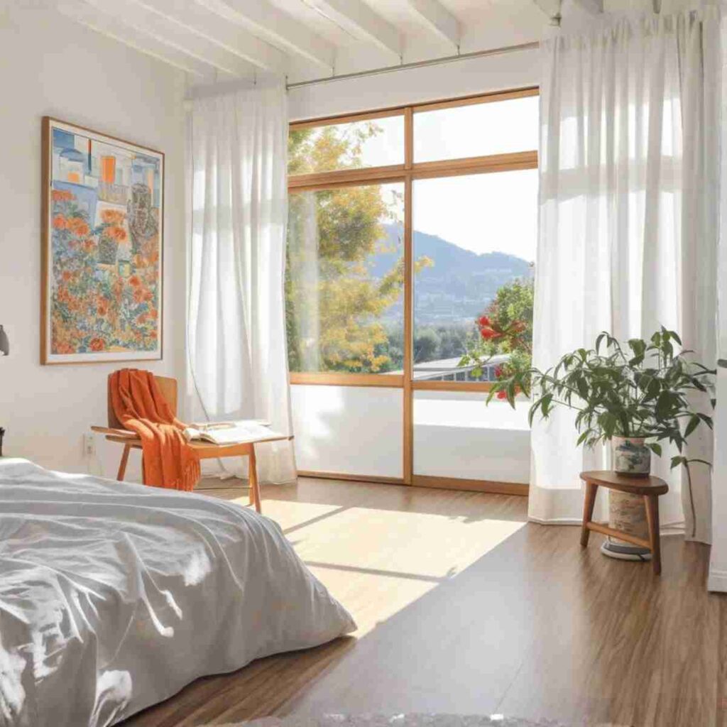 White semi sheer linen curtains for bright airy bedrooms white semi sheer linen curtains soft light filtering bedroom drapes