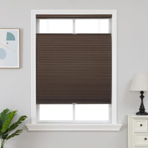 Polished contemporary window layout displaying how an integrated coffee top down cellular installation delivers immediate shade control.