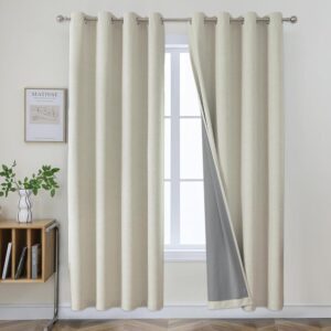 Sleek architectural window setup featuring a functional light beige room darkening keeping glare entirely outside the room.