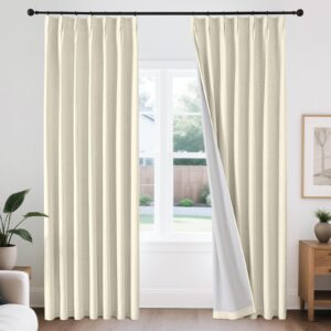 Polished contemporary window layout displaying how an integrated linen curtains thermal blackout installation delivers immediate shade control.