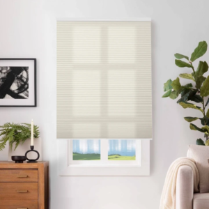 Window Shades 31 Sleek contemporary home office frame showcasing the smooth look of an integrated cellular light filtering grey.