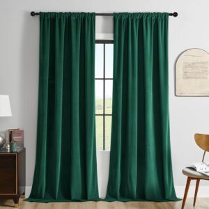 Close-up macro view focusing on the fine hardware craftsmanship and smooth metallic profile of a durable dark green velvet curtains.
