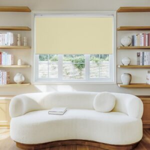 Polished contemporary floor space highlighting a gorgeous sutton light yellow shade running along a high-traffic hallway entryway.