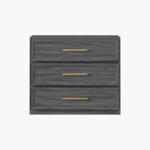 Nightstand dark grey oak with drawer storage and compact design for stylish bedroom organization and functionality.