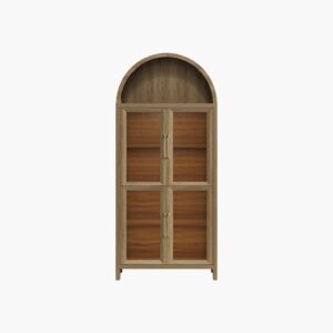 Large multi-piece Sicotas Helio brown oak dining cabinet modular configuration with integrated drawers.