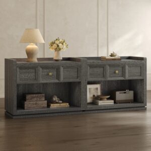 Sophisticated Sicotas Helio black side table set accenting a contemporary living space.