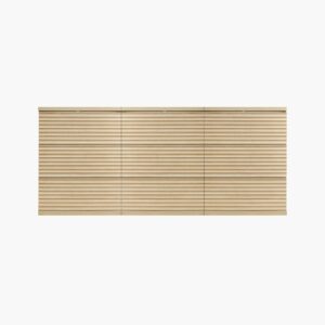 Spacious Sicotas Stria coastal oak 9 drawer dresser with ample storage capacity and horizontal grain detail.