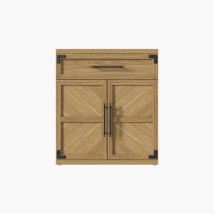 Elegant Sicotas Willow sand beige living sideboard showing natural wood textures.