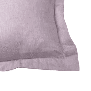 Close-up of pink sham highlighting premium fabric