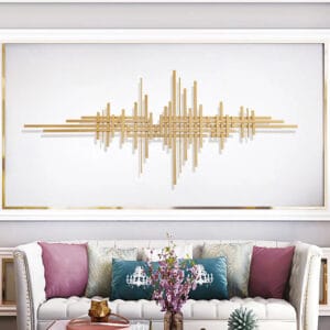 Stylish modern geometric wall decor featuring refined craftsmanship and minimalist design elements.