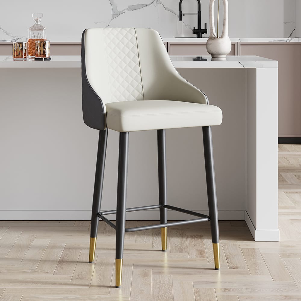 Comfortable Gray Counter Stool 1 Comfortable gray counter stool designed for kitchens, bars, and casual gatherings.